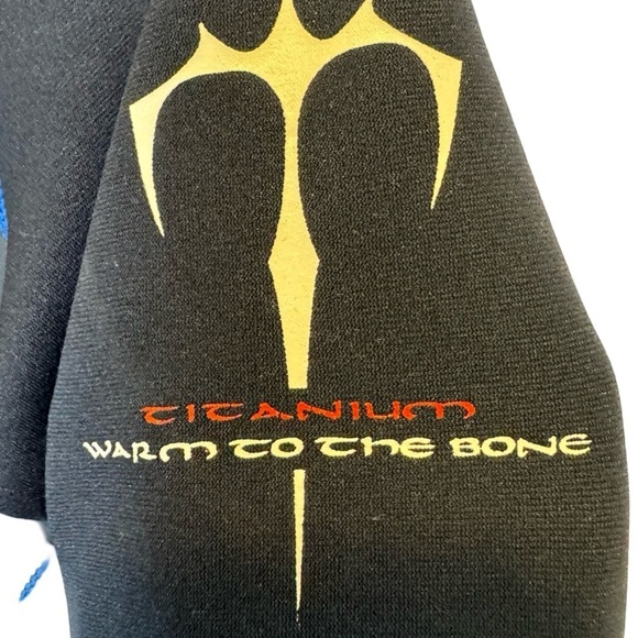 Titanium Warm To The Bone Seal Skin Diving Suit Black and Blue Size L Large - Picture 12 of 16